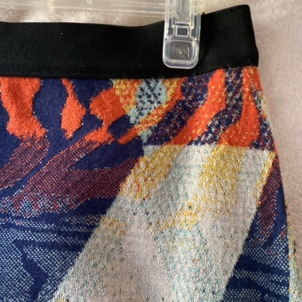 Anthropologie x Aldo Martins Abstract Print Jacquard Knit Mini Skirt Women’s - L - Picture 10 of 13